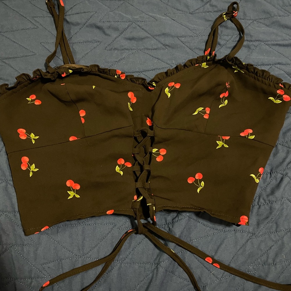 Forever 21 Black Cherry Crop top